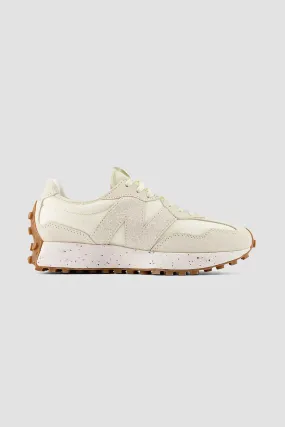 New Balance Women's 327 Sneaker in Turtledove with Angora