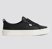 OCA Low Black Premium Leather Sneaker Women