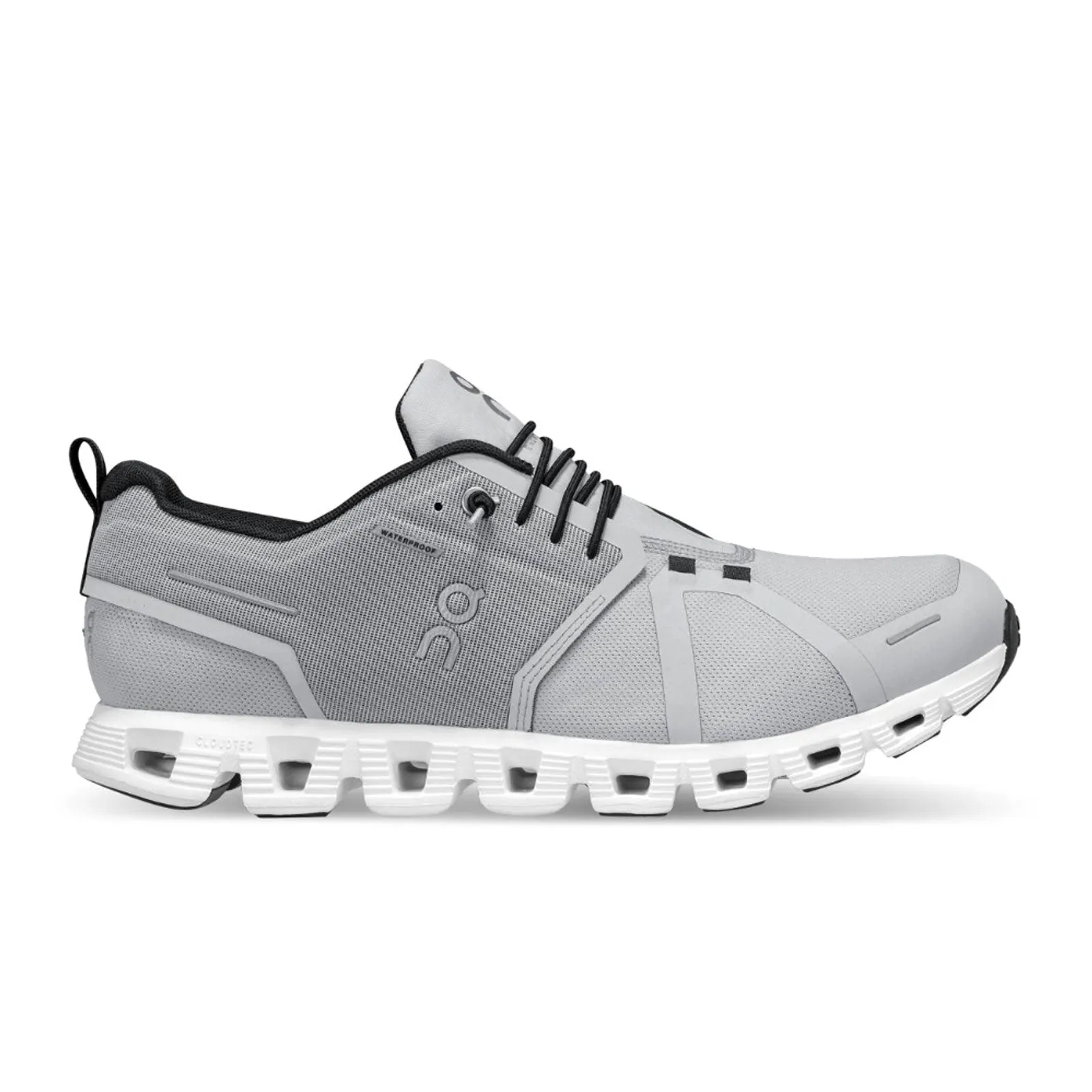 On Running Cloud 5 Waterproof Running Shoe (Women) - Glacier/White