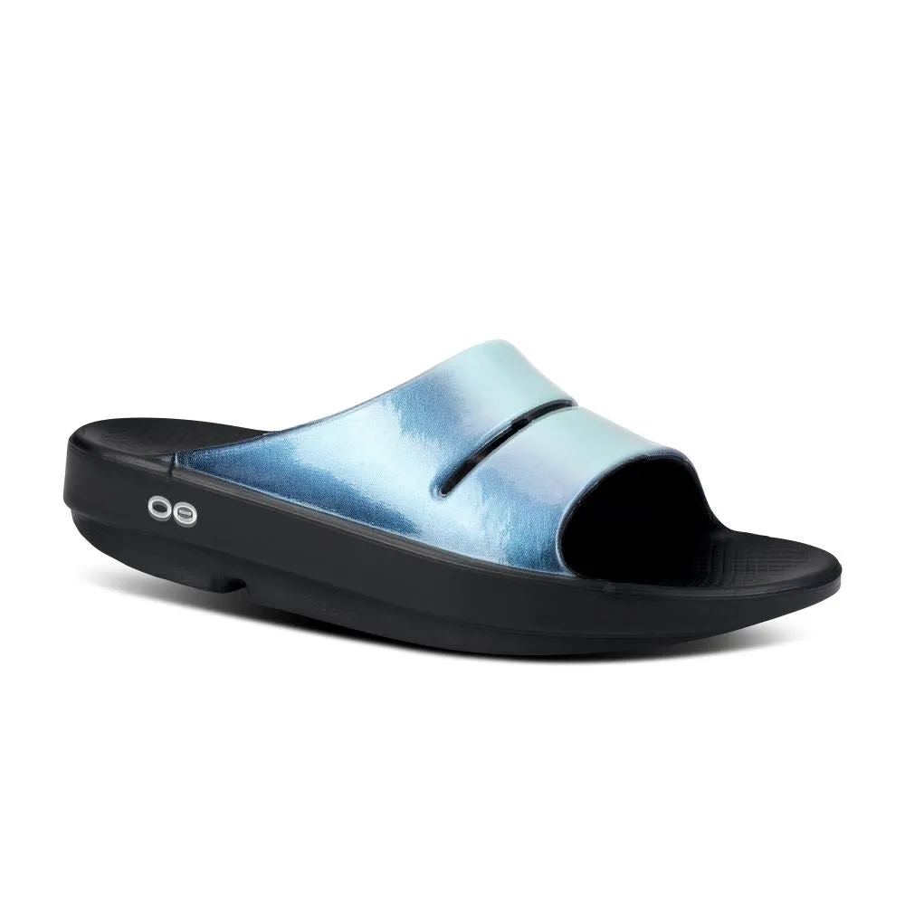 'OOFOS' Women's OOahh Luxe Slide - Atlantis