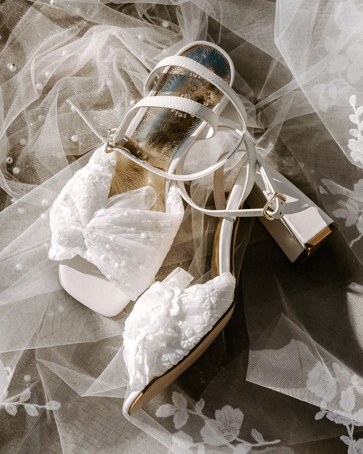 POETRY - LACE BOW BRIDAL SHOES - FINAL SALE!