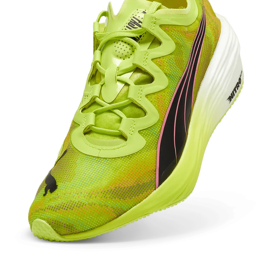 Puma Fast-FWD Nitro Elite Psychedelic Rush Men's  Running Shoes SS24 Lime Pow-Puma Black-Poison Pink