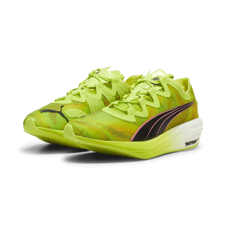 Puma Fast-FWD Nitro Elite Psychedelic Rush Men's  Running Shoes SS24 Lime Pow-Puma Black-Poison Pink