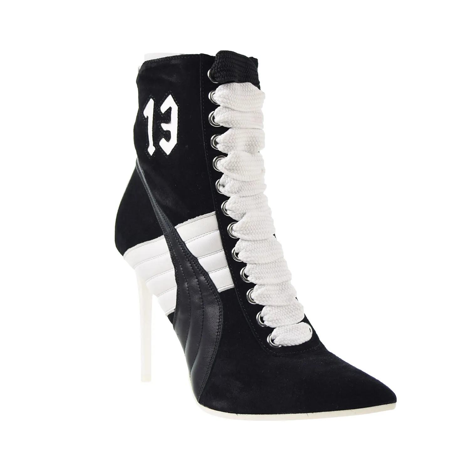 Puma High Heel Suede Rihanna Women's Shoes Puma Black-White