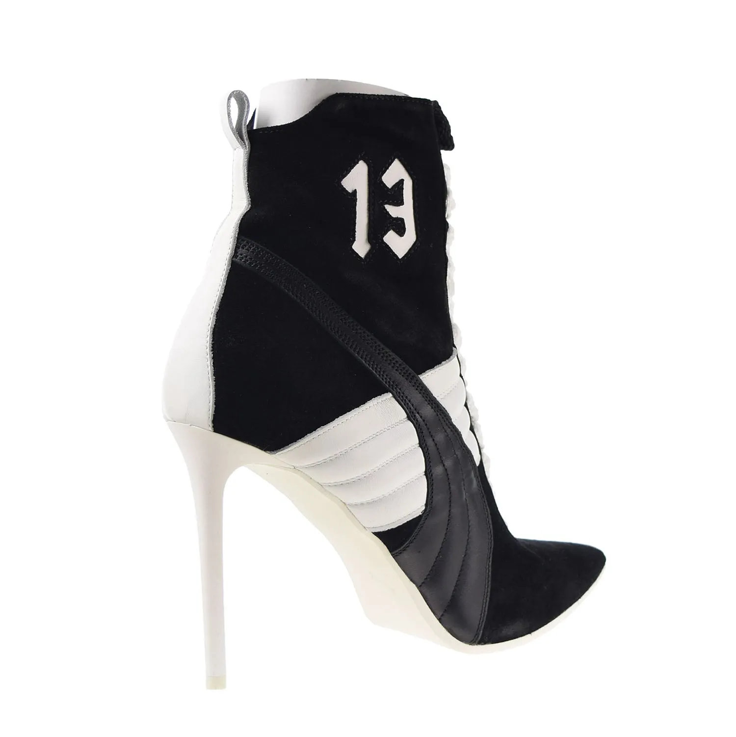 Puma High Heel Suede Rihanna Women's Shoes Puma Black-White