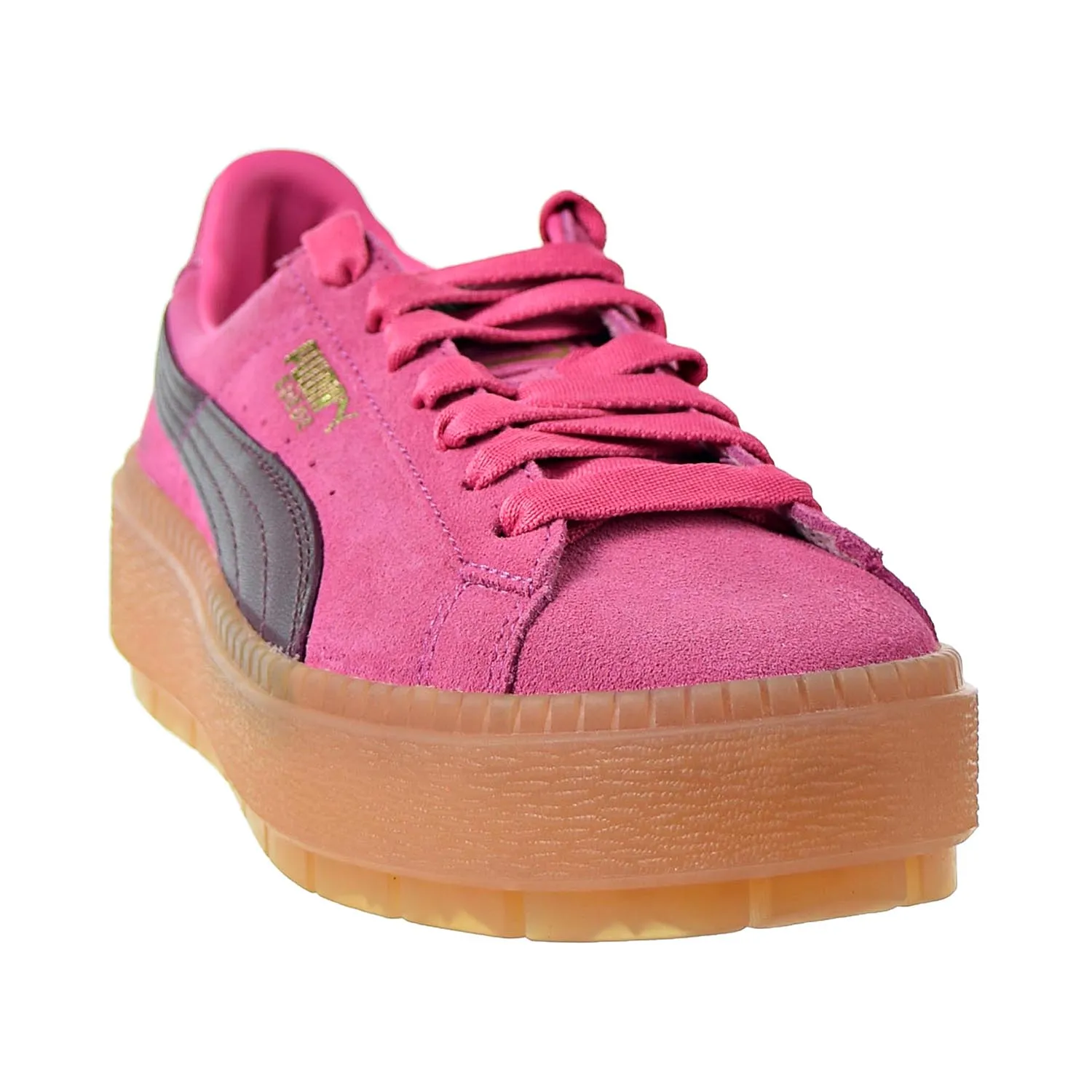 Puma Platform Trace Block Women's Shoes Carmine Rose-Winetasting