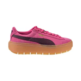 Puma Platform Trace Block Women's Shoes Carmine Rose-Winetasting