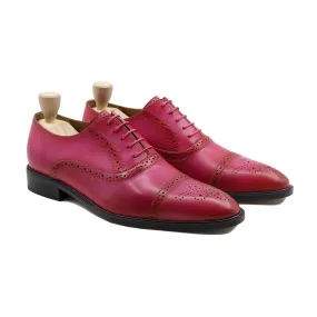 Rafael - Men's Tulip Pink Calf Leather Oxford Shoe