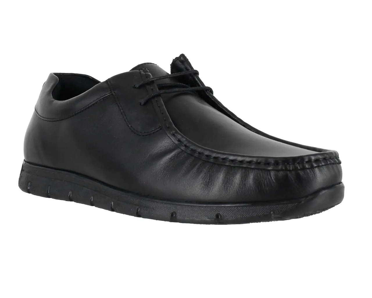 Red Tape Norton Leather Casual Shoes Black