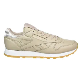 Reebok Classic Leather Met Diamond Womens Shoes Oat Meal/Chalk/Gum