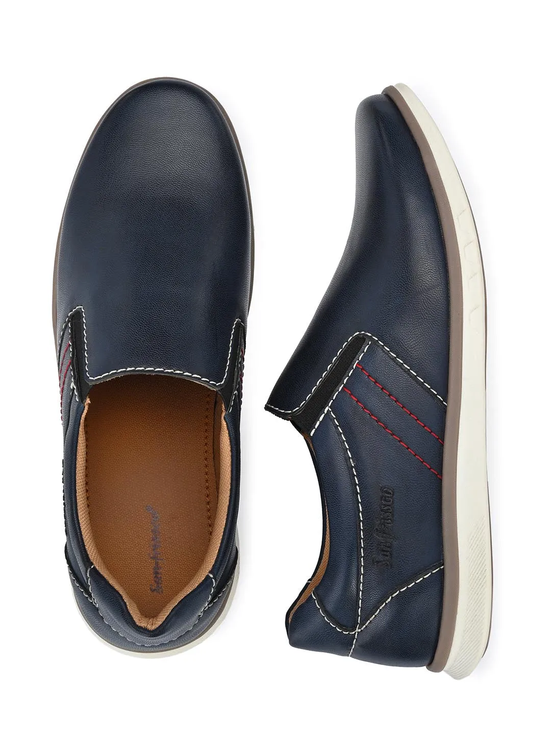 Space Blue Casual Slip-ons