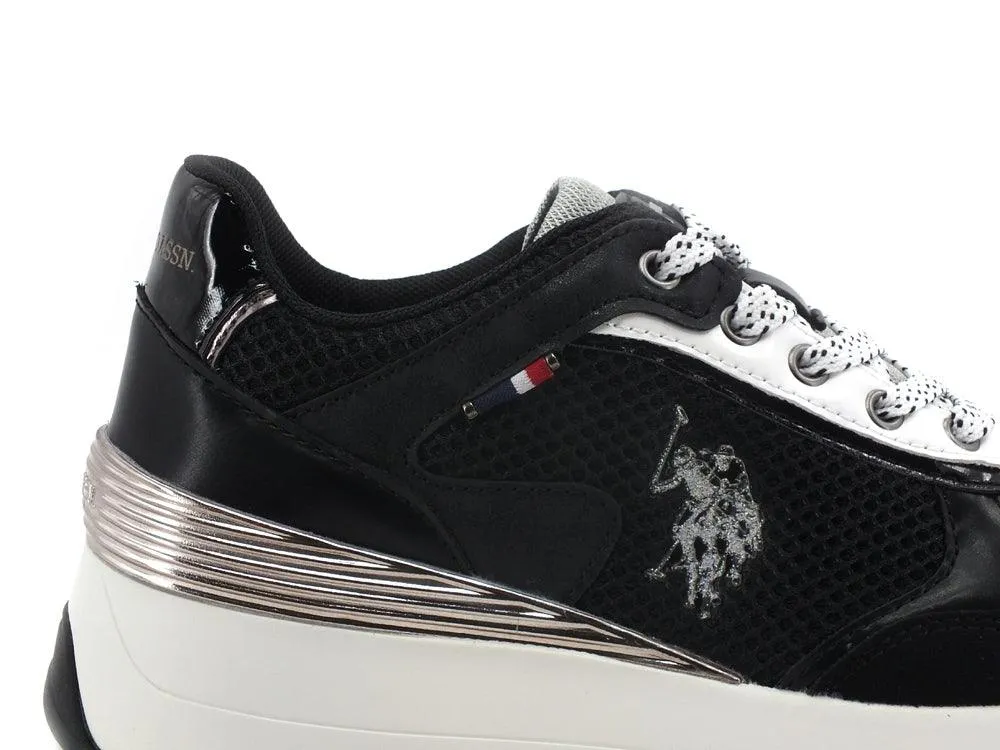 U.S. POLO Sneaker Running Mesh Black BLOOM001