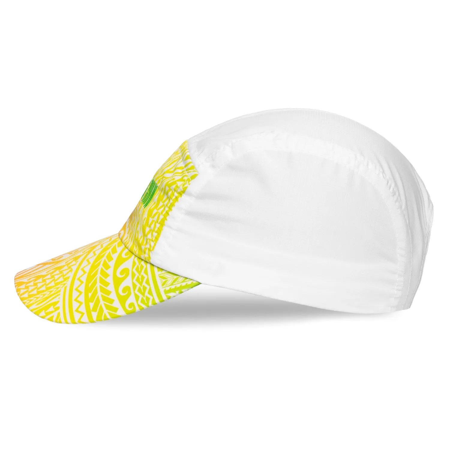 White Tribal SBR Running Hat