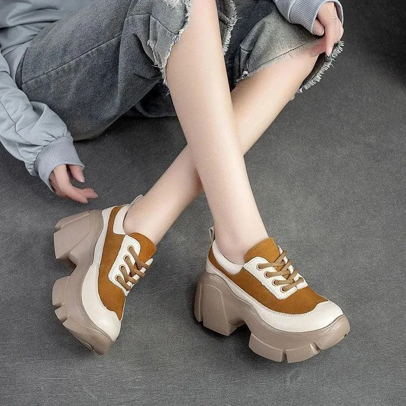 Women's Casual Shoes - Handmade Leather Short Ankle Boots (FC1249)