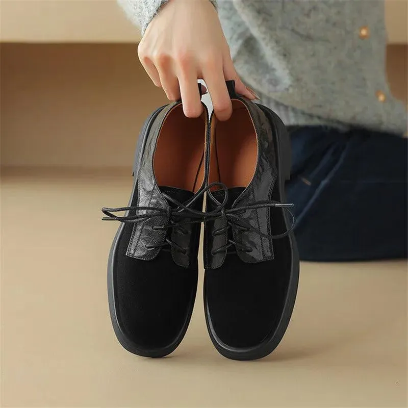 Women's Casual Shoes: Suede Loafers Chunky Heel Pumps ZCS1226